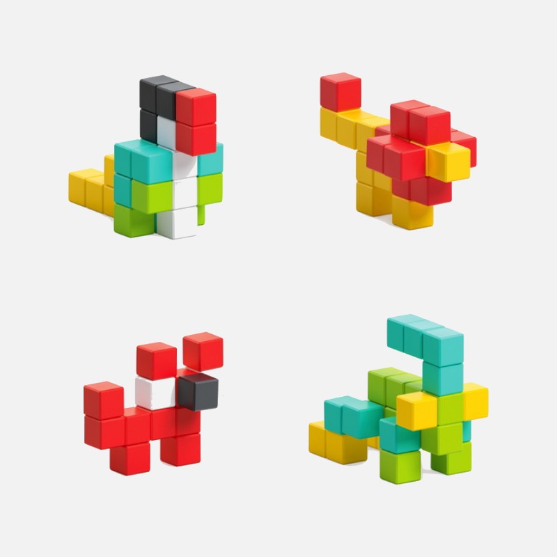 PIXIO 50 magnetne kocke 5 PIXIO 50 magnetne kocke