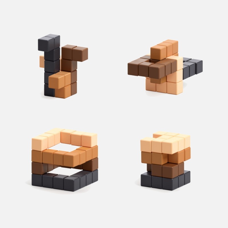 PIXIO Coffee magnetne kocke 4 PIXIO Abstract Coffee magnetne kocke