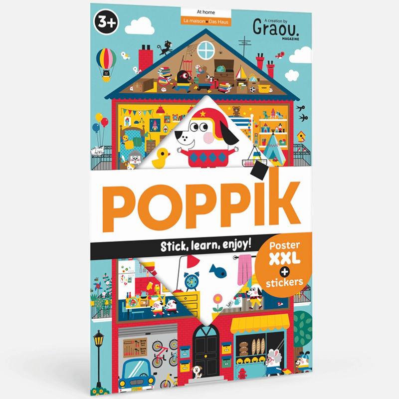Poppik nalepke hiša 10 Poppik discovery home nalepke hiša